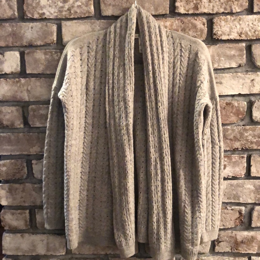Max Studio gray cardigan